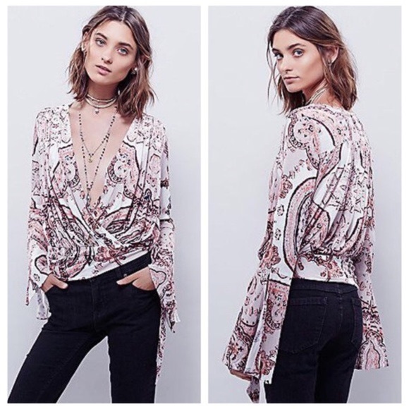 Free People | Paisley Fiona Wrap Top - Picture 2 of 4